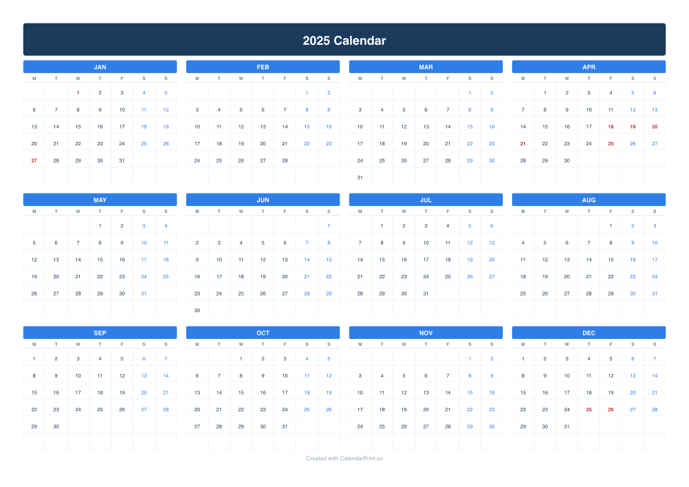 2025 calendar with Australian public holidays
