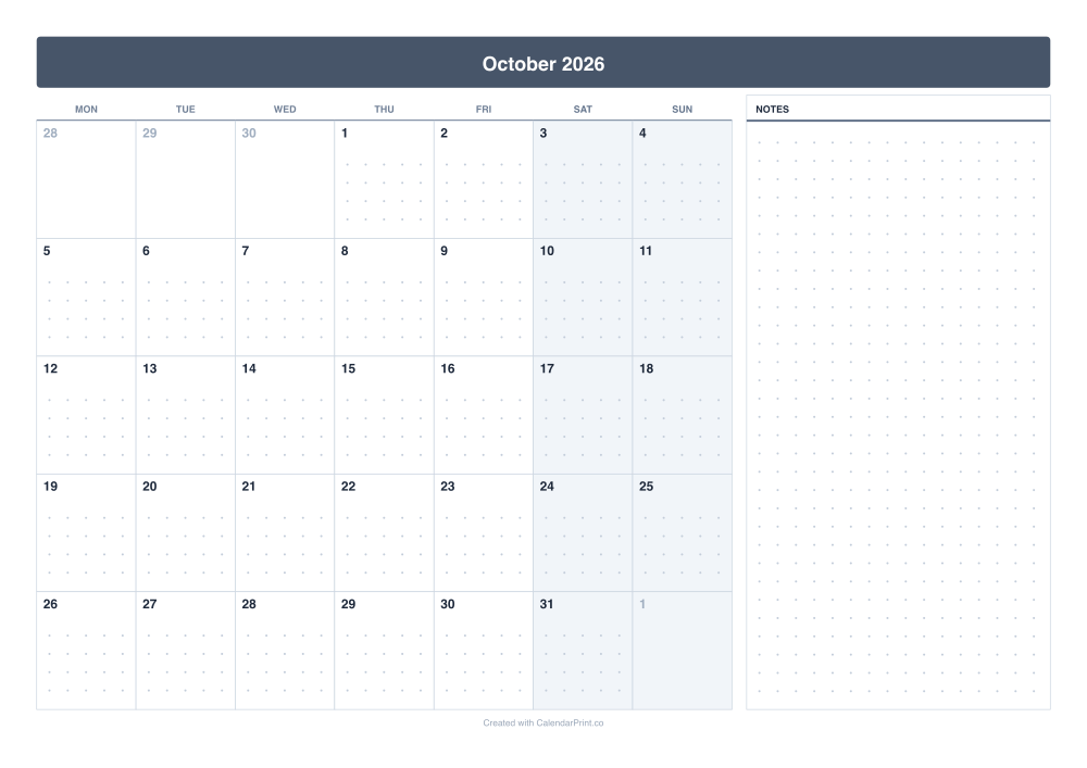 Dot Grid Calendar preview