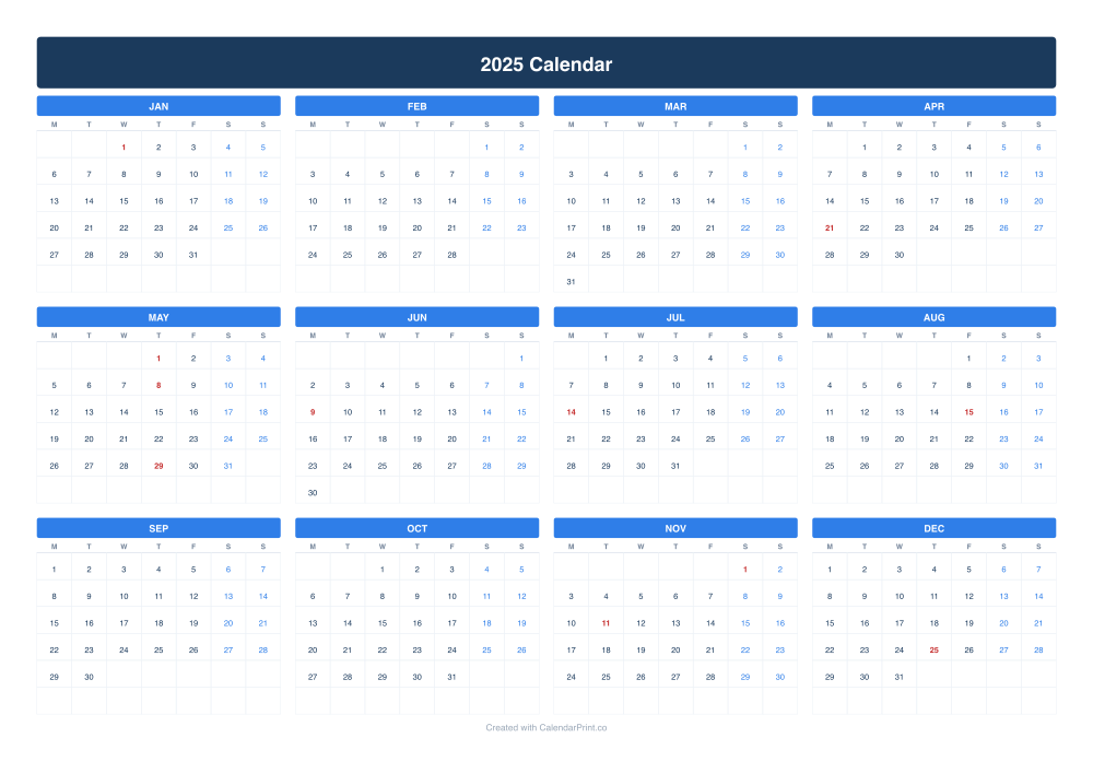 2025 calendar with French public holidays