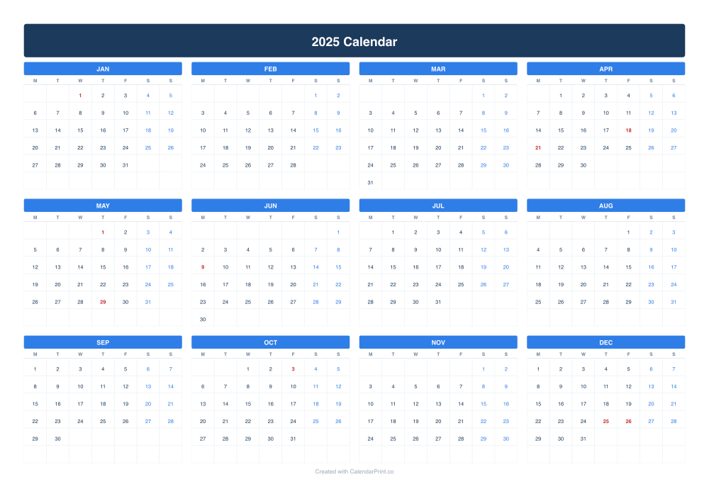 2025 calendar with German public holidays